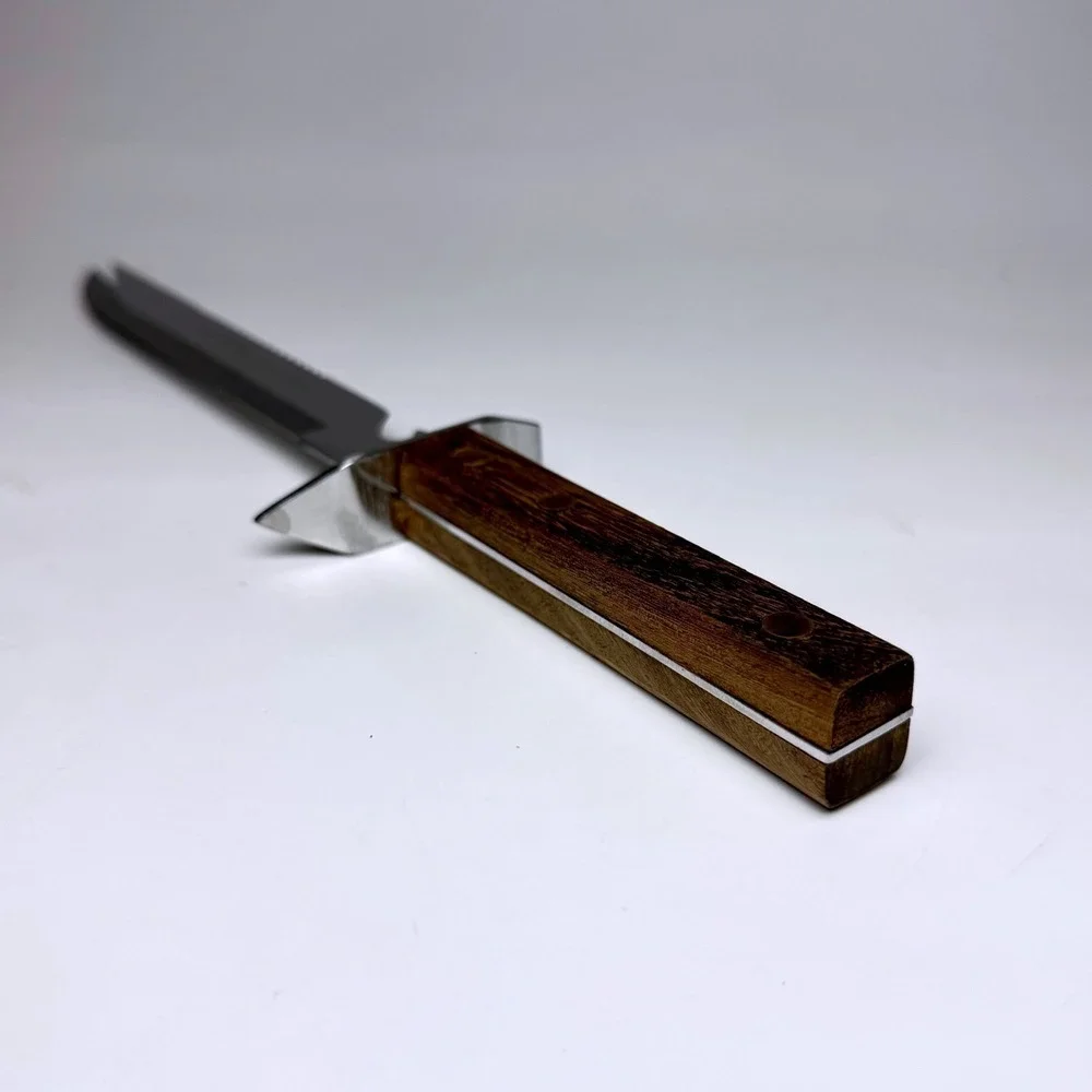 Vintage Haverhill's Mitsuboshi Japan Fishing Camp Knife Stainless Steel Wood